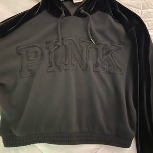Good condition pink cropped hoodie